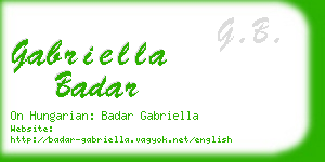 gabriella badar business card
